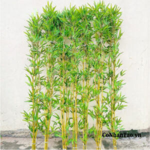 Cây Trúc Quân Tử Giả Cao Cấp Trang Trí -Thân Vàng