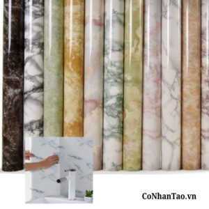 Decal dán tường vân đá
