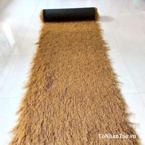 Hình ảnh thực tế cỏ rơm nhân tạo lợp mái