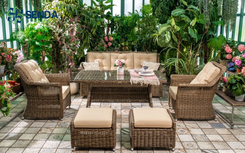 Thi công tiểu cảnh cây hoa giả