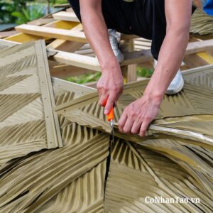 Ưu điểm vượt trội của tấm lá dừa _ lá cọ nhân tạo